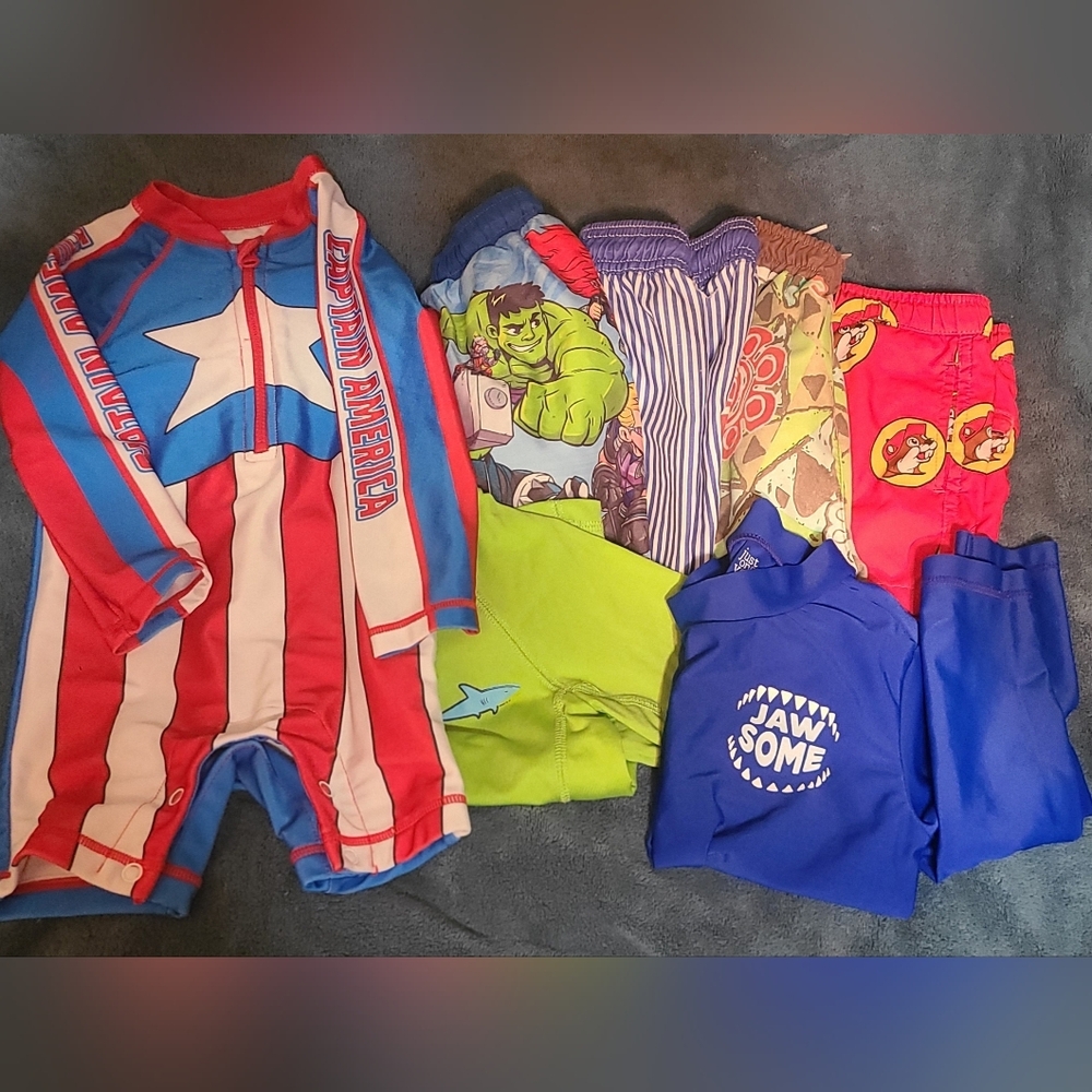 Colorful 2T Swimsuit Set